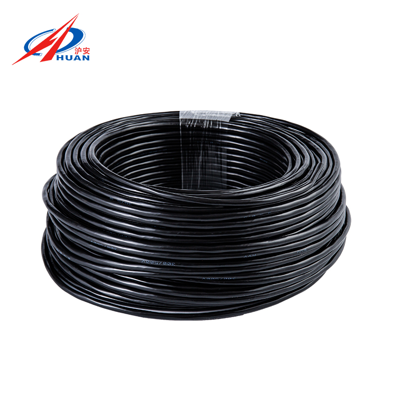 RVV Flexible Copper Core Black Sheathed Cable (Eco-friendly, Flame Retardant, UV Resistant)
