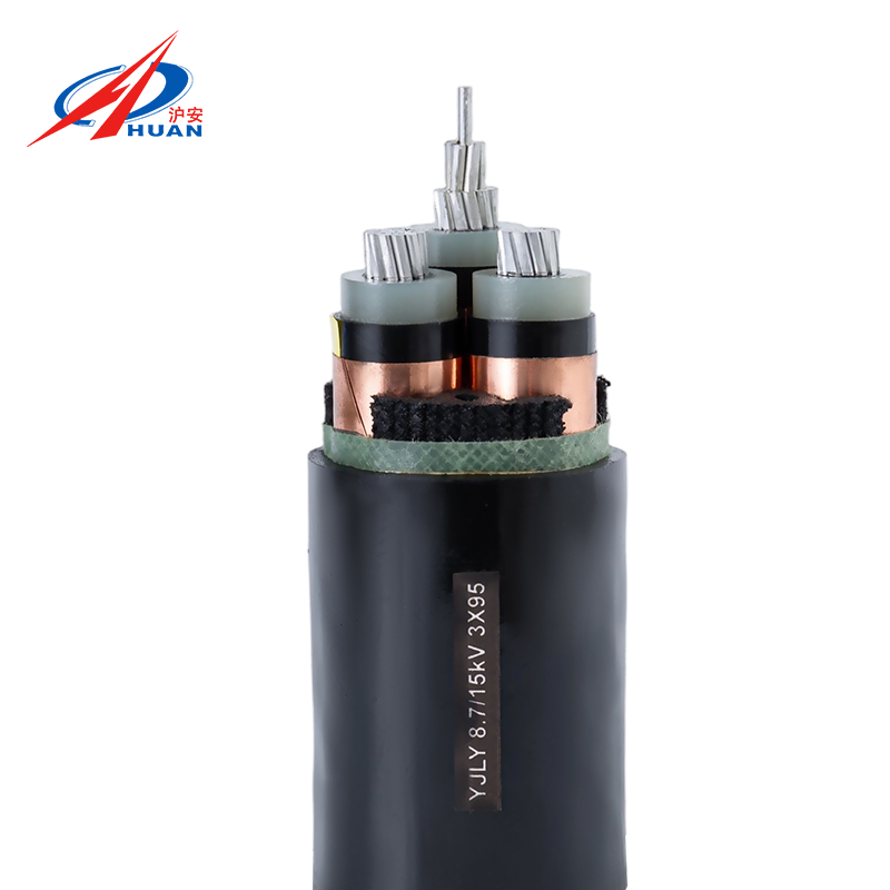 YJLV-8.7kV Aluminum core, cross-linked polyethylene insulated, PVC sheathed power cable for indoor use only
